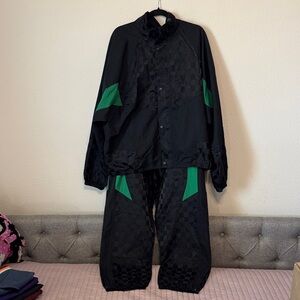 Savage X Fenty Black and Green Checkered Set